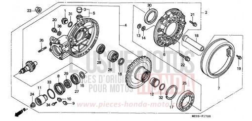 ENGRENAGE MENE DE SORTIE GL1500AT de 1996